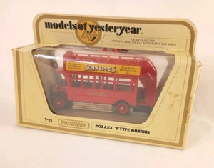 Matchbox Models Of Yesteryear 1922 Red Schweppes Double Decker Omnibus 1:72 - Picture 1 of 6