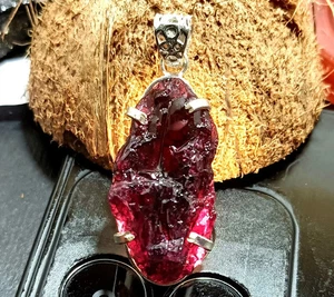 Certified 101.25 Ct Natural PAINITE Silver Jewelry Rough Pendant Uncut Gemstone - Picture 1 of 6