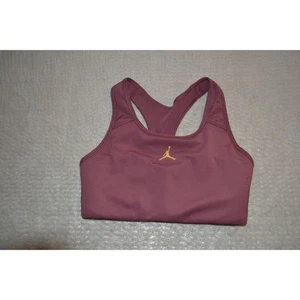 Nike Michael Air Jordan Padded Sports Bra Pink Polyester Size XS Womens - Picture 1 of 5