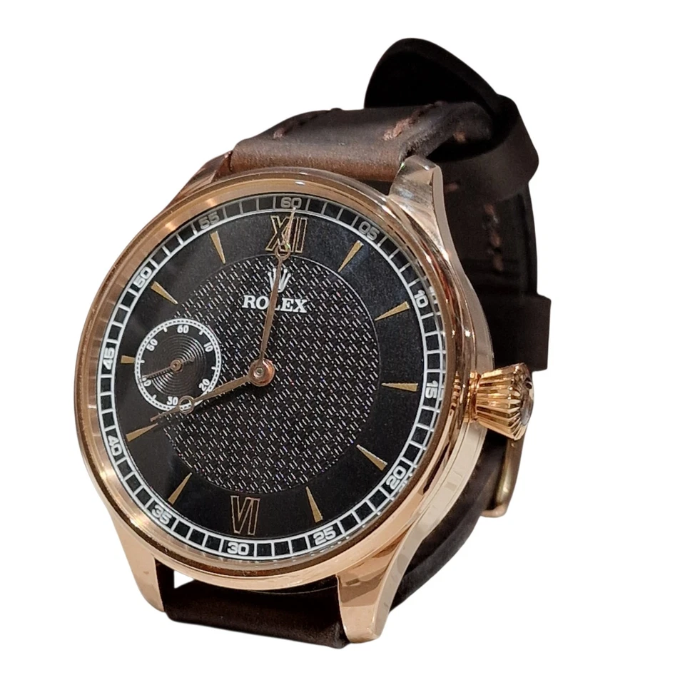 Reloj suizo vintage hecho de reloj de bolsillo chapado en oro exclusivo Foto 1 de 4