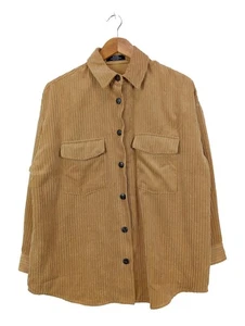BERSHKA Chaqueta Pana Mujeres Chaqueta Talla EU 34 marrón look casual - Imagen 1 de 5