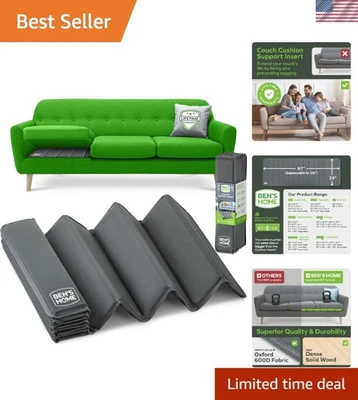Heavy-Duty Couch Cushion Support 58"-67" x 23" | Non-Slip Solid Wood Insert - Image 1 of 4