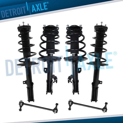 Apoios de suspensão dianteiros traseiros com molas helicoidais kit de barras oscilantes para 2006 2007 2008 Toyota Solara - Imagem 1 de 4