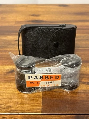 Vintage New 2.5x25 Opera Glasses Binoculars Made in Japan Original Case. - Image 1 of 2