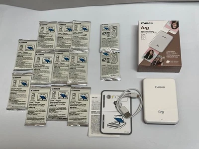 Canon IVY Mini Photo Printer Bundle White & Rose Gold - Image 1 of 4