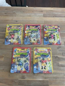 Vintage 1991 TMNT Sewer Sports All-Stars NEW SEALED MOC Figure Lot Playmates - Picture 1 of 24