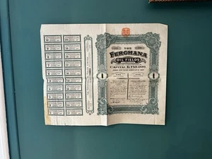 The Ferghana Oil Fields Ltd 1 Actions d'1£ chacune - Londres 1911 - Picture 1 of 1