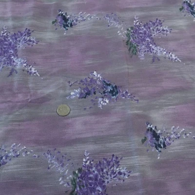 3Y David Textiles Quilt Cotton Fabric Purple Lilac Tonal Cottage Romantic Floral - Image 1 of 4