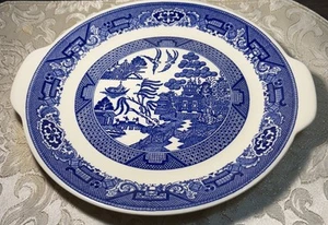 PLATTER Granny Core Churchill Willow Blue England Handles REPLACEMENT COLLECT - Picture 1 of 6