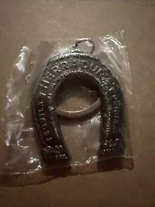 TEQUILA HERRADURA 1870 HORSESHOE LOGO Metal  KEYCHAIN Sealed New - Picture 1 of 3