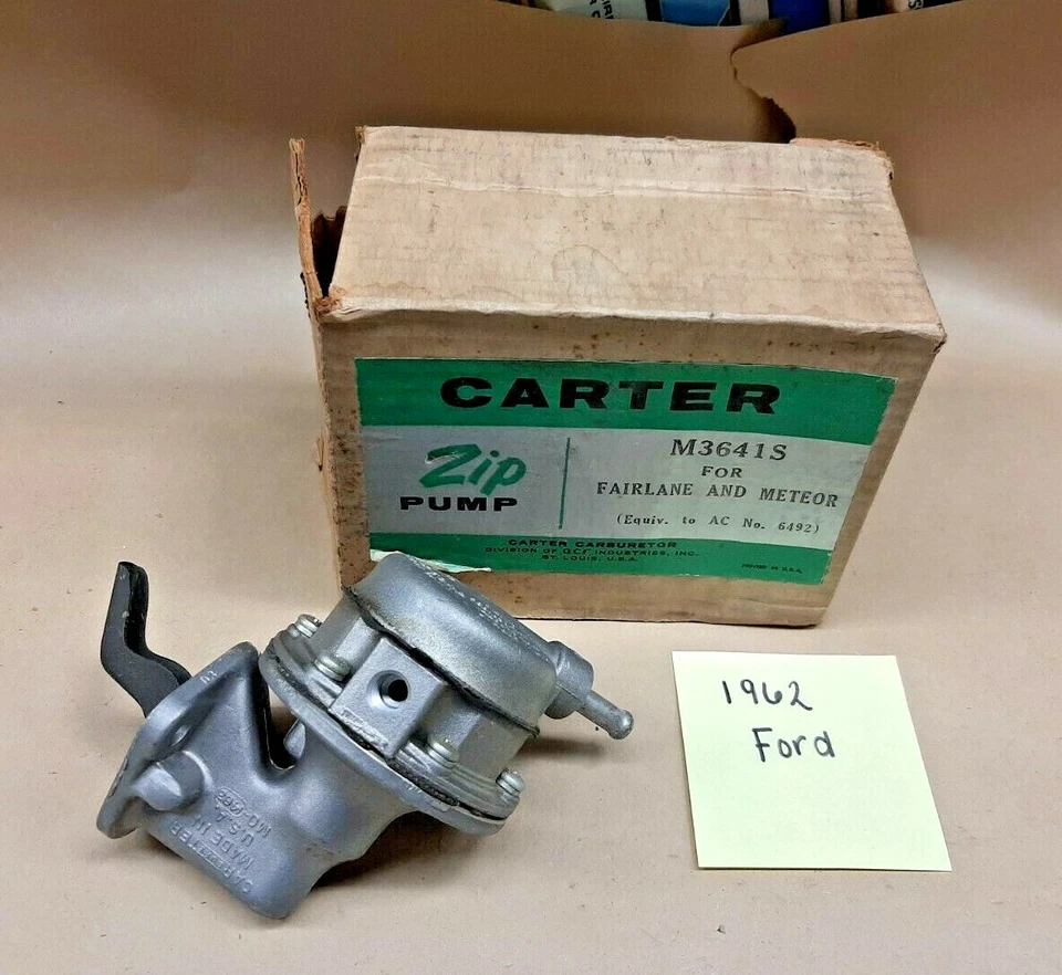 1962 Ford Fairlane & Meteor ; Carter Fuel Pump # M3641S — 第 1/1 张图片