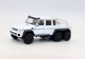 Modelli BOS 1/87 Mercedes-Benz G AMG 6*6 Resina Bianca Giocattolo Auto Scala HO - Foto 1 di 22