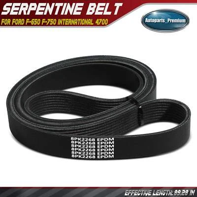 Cinturón Serpentine 89.28" para Ford F-650 F-750 International 4700 Mack MRU Kenworth Foto 1 de 4
