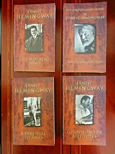 HEMINGWAY SET (4) UNREAD TPB SUN, BELL, FAREWELL, SHORT STORIES VERY NICE SET - Picture 1 of 3