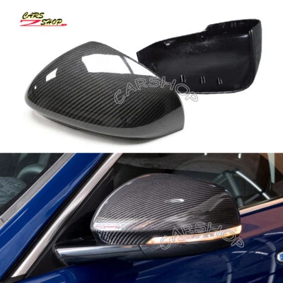 For Jaguar XE XF XJ XK 2010-2021 Carbon Fiber Side View Mirror Cover Replacement - Image 1 of 4