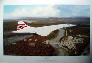 Stephen Brown - Concorde The Last Flight Home - Print Only - Ltd Edit No. 33/400 - Picture 1 of 12
