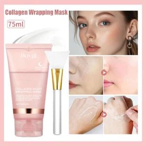 Night Collagen Wrapping Mask Rejuvenation Moisturizing Brightening Korean Face - Picture 1 of 30