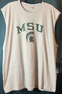 Gildan Michigan State University Sleeveless T Shirt - 2XL - Imagen 1 de 2