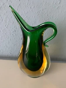 Murano Zipfelvase Vase 60er 50er Jahre Flavio Poli Überfangglas Sommerso Ära - Bild 1 von 3