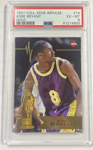 1997 COLLECTORS EDGE IMPULSE #14 KOBE BRYANT GOLD PSA 6 - Picture 1 of 2