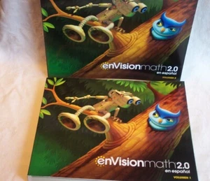 EnVision Math Common Core spanische Bücher Studentenausgabe Grado 1 Band 1&2 NEU - Bild 1 von 4