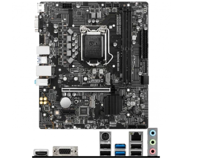 MSI H510M BOMBER Motherboard Intel H510 LGA1200 Micro ATX 2xDDR4 HDMI VGA 1x M.2 - Image 1 of 4