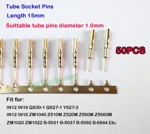 50pcs Nixie/VFD Tube Socket Pins(1mm) Gold Plated IN-12 IN-18 IN-8 QS30-1 ZM1040 - Picture 1 of 5