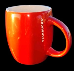 Starbucks - Deep Red W/ White Lettering - Logo - Trademark - Coffee/Tea Mug/Cup - Picture 1 of 9