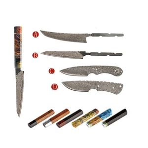 Kitchen Fruit Knife Blank Outdoor Blade DIY Tool Home Hobby Vg10 Damascus Steel - Picture 1 of 15