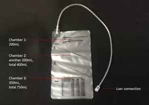 Strapazierfähige 3 Kammern Ozonbeutel für Insufflationen Ozontherapie Ozonbeutel - Bild 1 von 3