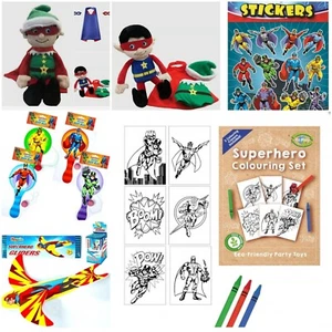 Pre filled xmas stocking super hero with dress up cape and mask costume - Picture 1 of 9