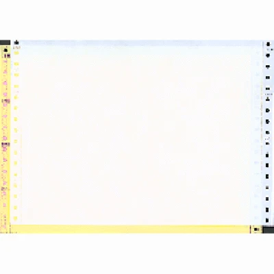 9-1/2 x 7" Continuous Paper, Color, 3 Part, Side Perfs - Image 1 of 3
