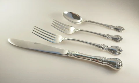 Towle Old Master Sterling Silver 4 Piece Place Setting - Dinner Size - No Mono Cover