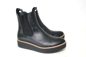 DIVIDED by H&M Size 8 Womens Black Platform Wedge Boots #Different - Picture 1 of 6