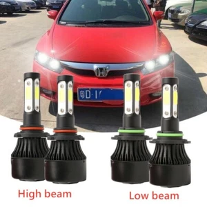For Honda Civic 2006-2011 Sedan 4Dr Replacement LED Headlights Bulbs Kit 6000K - Picture 1 of 12