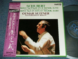 SCHUBERT OTMAR SUITNER Japan 1984 Ex+ LP+Obi SYMPHONY NO.7  & NO.5 STAATSKAPELLE - Picture 1 of 7