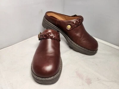 Bare Traps Jupiter Women's 6M Brown Leather Mule Clog   - Image 1 of 4