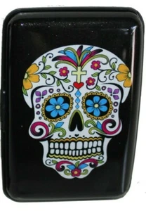4,25" Sugar Skull, Tag der Toten, Geld- oder Kartenhalter, tolles Muttertagsgeschenk! - Bild 1 von 5
