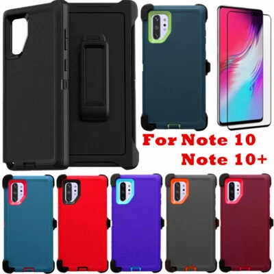 Capa protetora com clipe de tela compatível com Otterbox para Samsung Galaxy Note 10/10+Plus  - Imagem 1 de 4