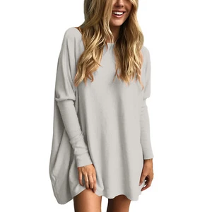 Women Casual Long Sleeve Shirts Lightweight Sweatshirts Fashion Tunic Top Blouse - Picture 1 of 57