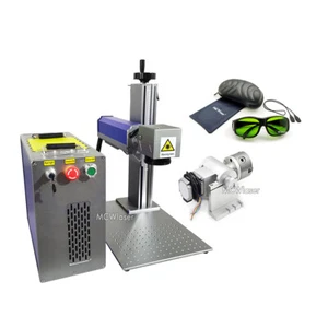 20W Fiber Laser Marking Machine Raycus Laser Metal Engraving Steel Engraver - Bild 1 von 26