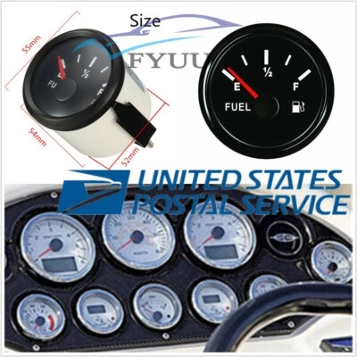 Car SUV Boat Marine 2" 52mm Round Fuel Level Indicator 240-33 Ohms — 第 1/4 张图片