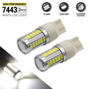 Bombillas de luz de alta potencia LED 6000K blancas 7443/7440 cola de freno parada de estacionamiento - Imagen 1 de 6