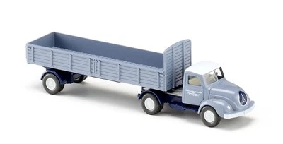 WIKING 051001 Scala HO Magirus S 3500 Semirimorchio a pianale ribassato Porsche - Immagine 1 di 3