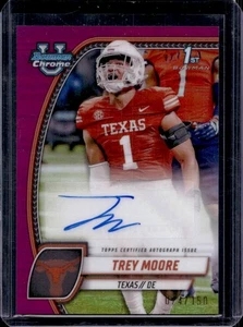 2024 Bowman Chrome U Trey Moore Green Refractor #42/99 Longhorns - Picture 1 of 2