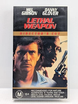 Lethal Weapon Director's Cut VHS PAL GC Tested Mel Gibson Danny Glover - Image 1 of 4