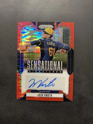 Josh Knoth Sensational Signatures Auto Red Pulsar /99 2025 Prizm  - Image 1 of 2