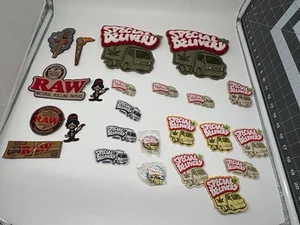 RAW & Weed Patch Lot 20+ PCS – Rare Embroidered Streetwear Iron-On Set - Picture 1 of 10