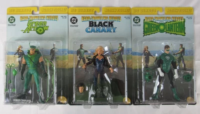 Juego de figuras 2000 DC Direct Hard Traveling Heroes Green Arrow Lantern Black Canary Foto 1 de 4