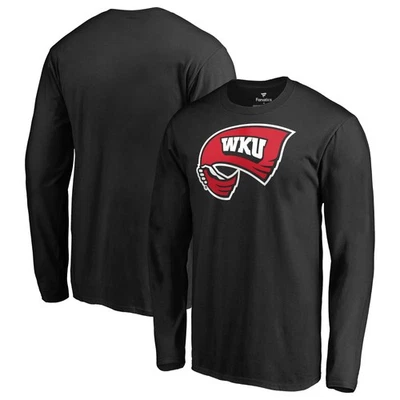 Men's Black Western Kentucky Hilltoppers Primary Logo Long Sleeve T-Shirt - Image 1 of 3